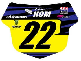 Autocollant épais De Plaque Avant Ventril 3D Tangent