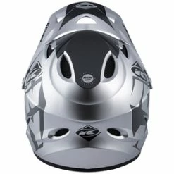 Casque Bmx Downhill Silver 2022 Kenny -Accessoires Vélo Soldes casque velo kenny downhill silver 2022 derriere