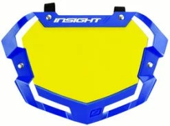 Plaque Avant Vision 2 3D Pro Insight -Accessoires Vélo Soldes plaque de bmx race insight vision 3d pro bleu
