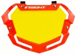 Plaque Avant Vision 2 3D Pro Insight -Accessoires Vélo Soldes plaque de bmx race insight vision 3d pro rouge