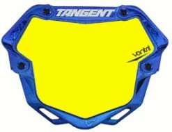 Plaque Bmx Race Ventril 3D Pro Chrome Tangent -Accessoires Vélo Soldes plaque bmx race tangent ventril 3d pro chrome bleu