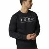 Sweat Pinnacle Crew Noir FOX RACING -Accessoires Vélo Soldes sweat sans capuche fox pinnacle noir
